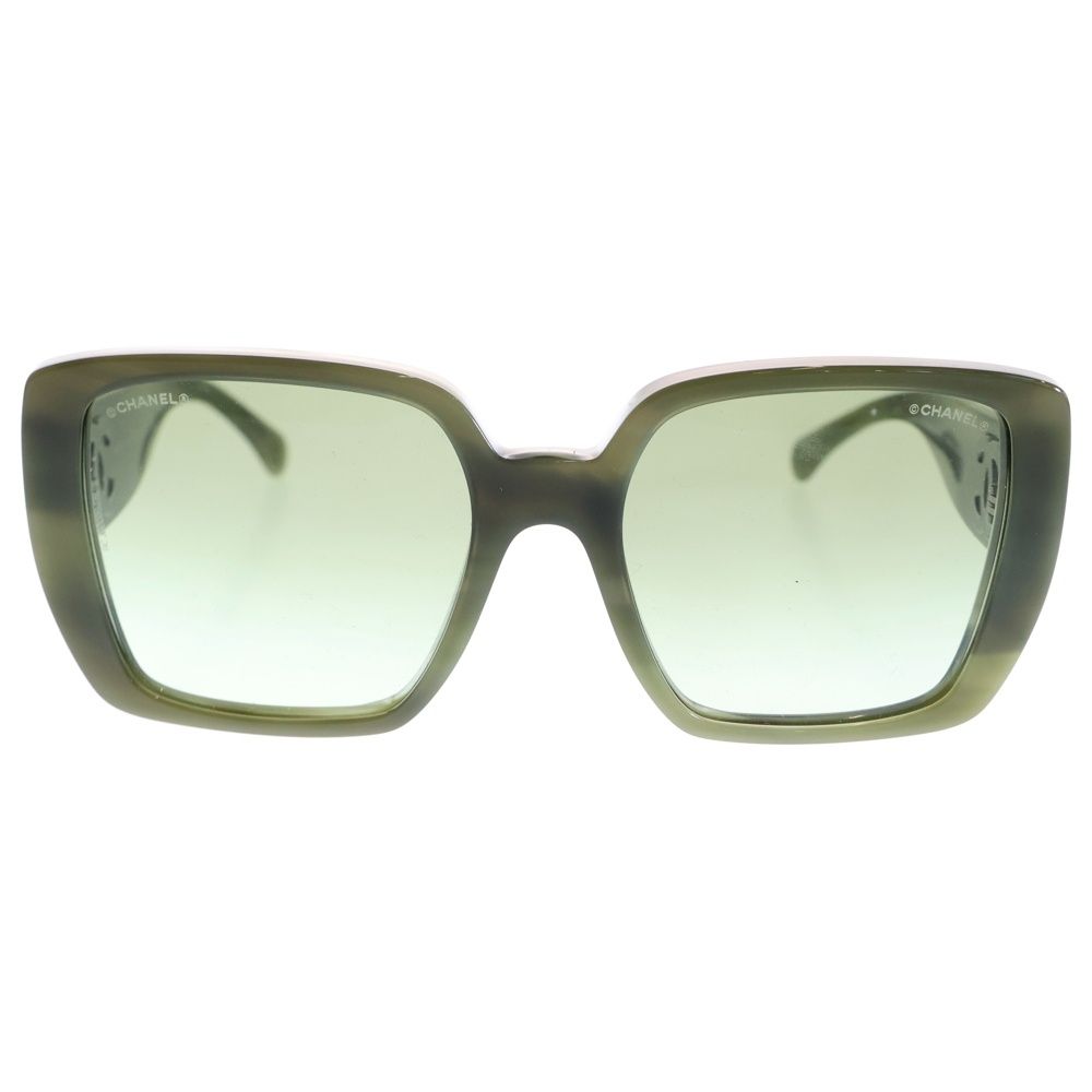 CHANEL シャネル アイウェア スクエアシェイプ グリーン 54□18
