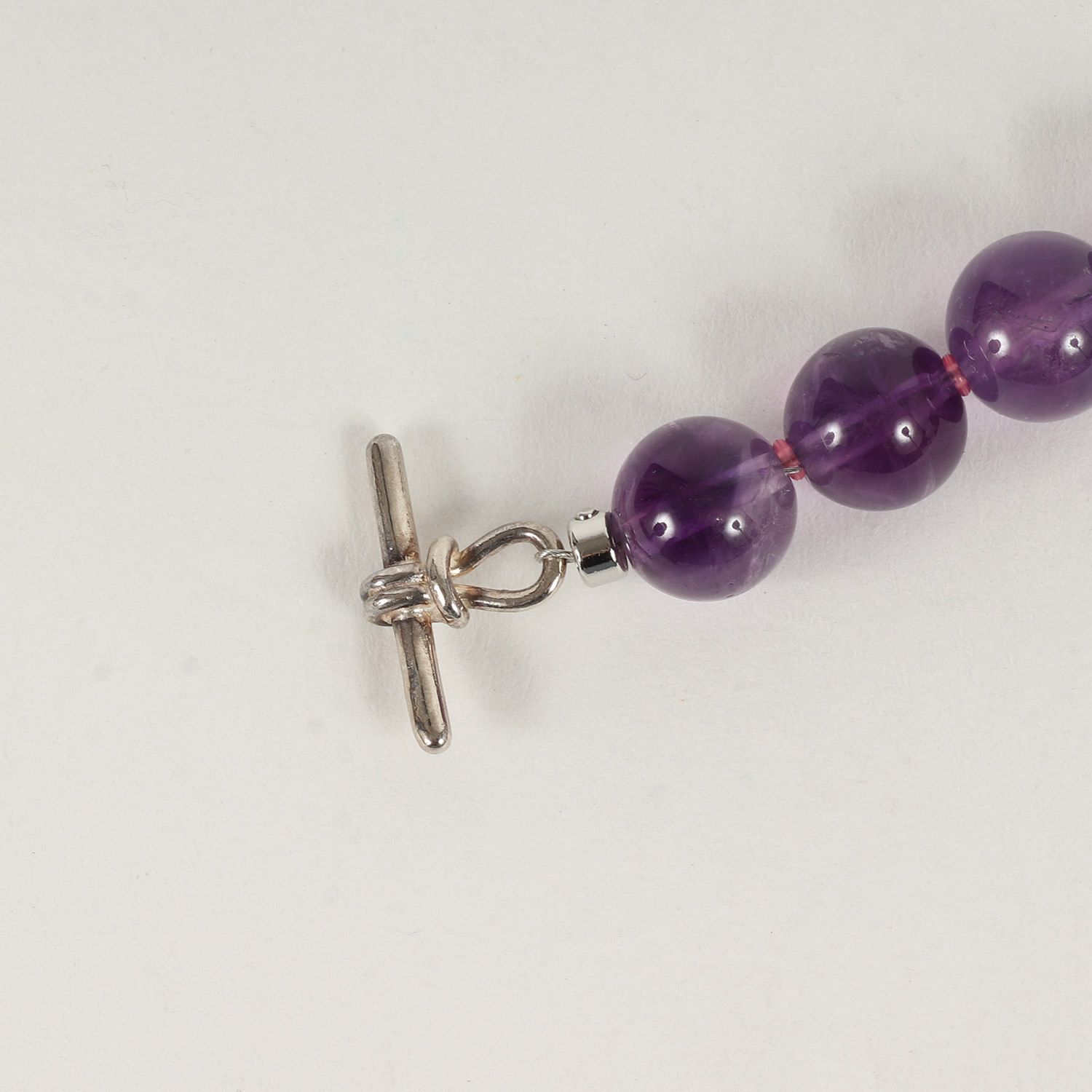 美品 NEEDLES ニードルズ アメジスト ブレスレット Bracelet - Amethyst 天然石 ビーズ パープル アクセサリー ジュエリー ブランド【メンズ】