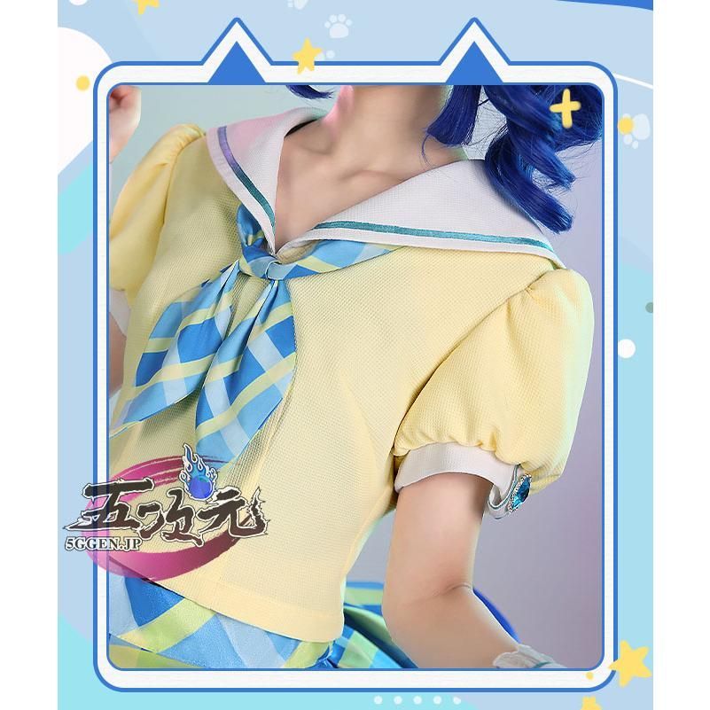 【新品・未使用】三分妄想 アイカツ 霧矢あおい コスプレ衣装 Mサイズ 三分妄想 アイカツ 霧矢あおい コスプレ衣装 ウィッグ・靴追加可