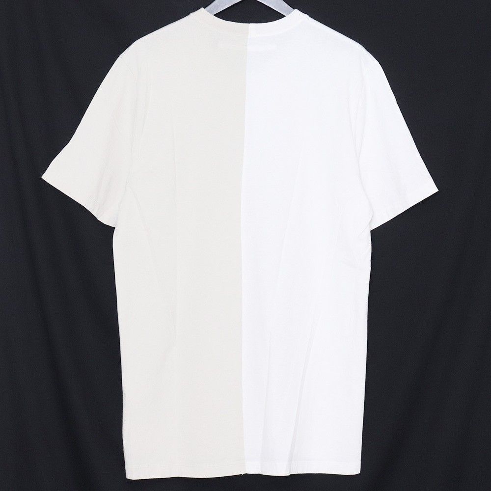 JULIUS プリントバイカラーTシャツ サイズ1 ホワイト ベージュ