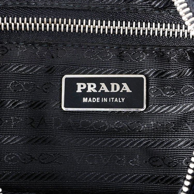 並品】PRADA ステッチワンハンドルバッグ ブラック ヴィンテージ