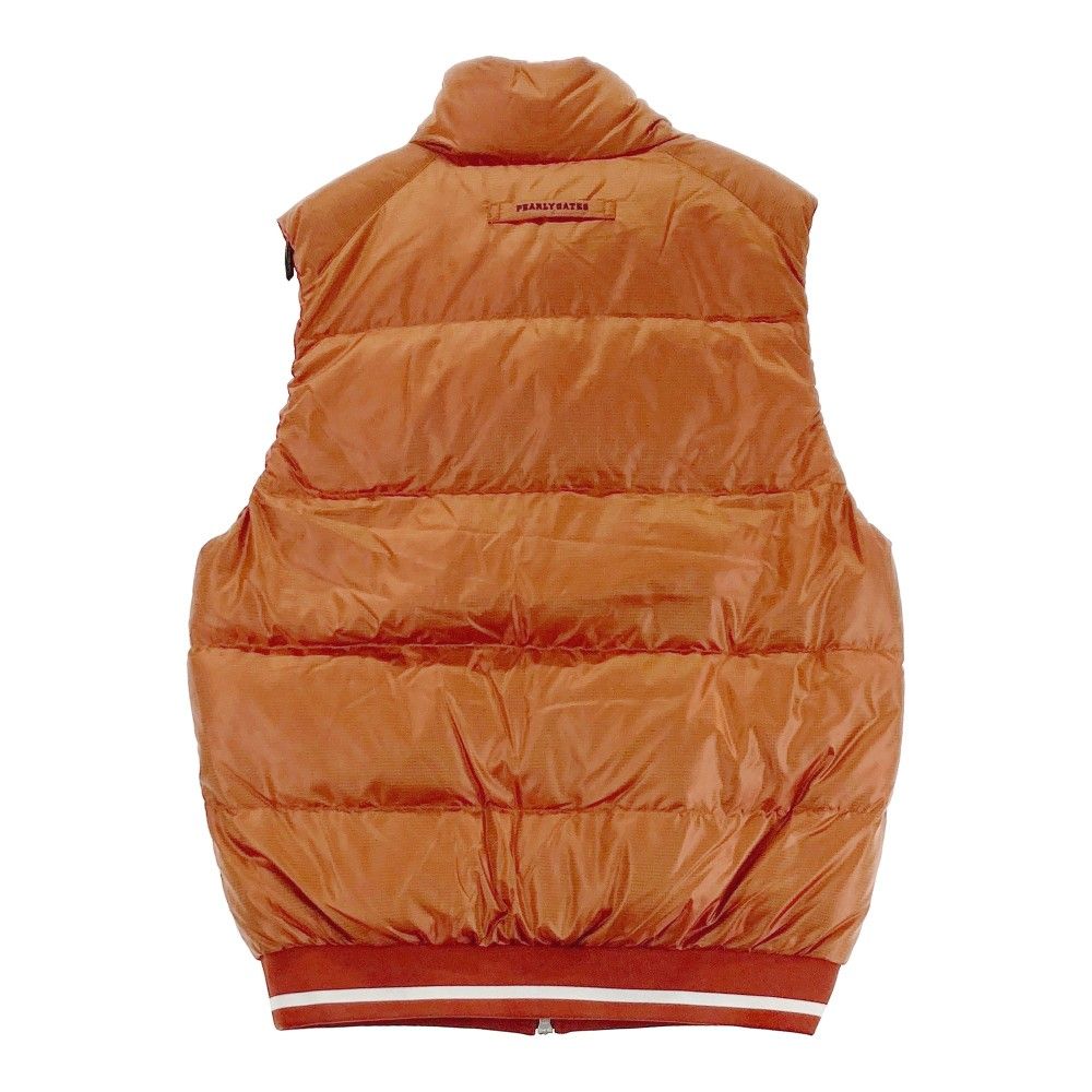 PEARLY GATES ダウンベスト サイズ4 オレンジ