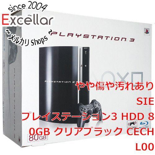 PlayStation3 - SONY　プレイステーション3 80GB クリアブラック CECHL00　コントローラーなし SONY PLAYSTATION 3 (80GB) black PS3 CECHL00 Japan game