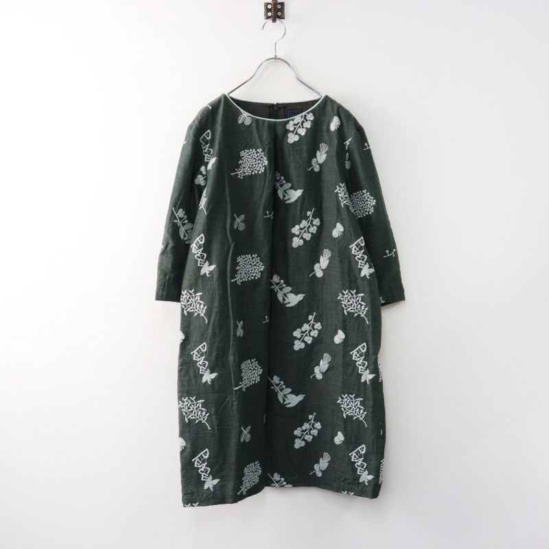 minaperhonen forestparade シルクウールカシミヤ ワンピ 2023SS/定価15.4万】ミナペルホネン mina perhonen forest