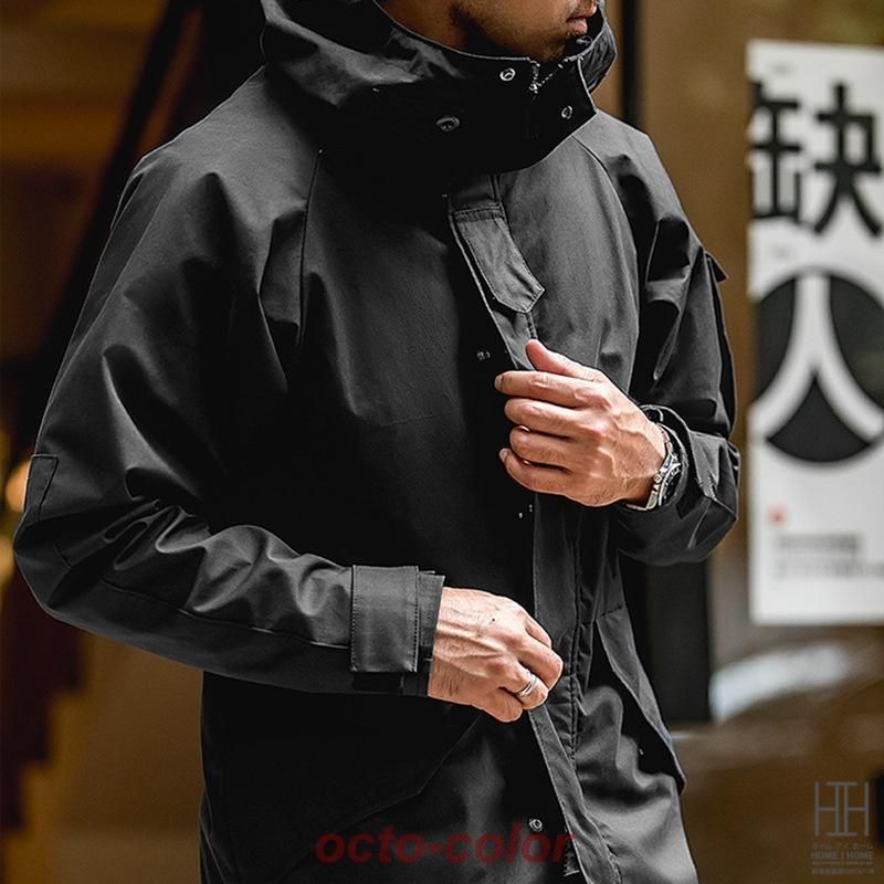 マウンテンパーカー ミリタリージャケット メンズ フード ポケット 大きいサイズ おしゃれ エクワックス 秋冬 ECWCS PARKA ナイロンジャケット ブルゾン 防風2.23