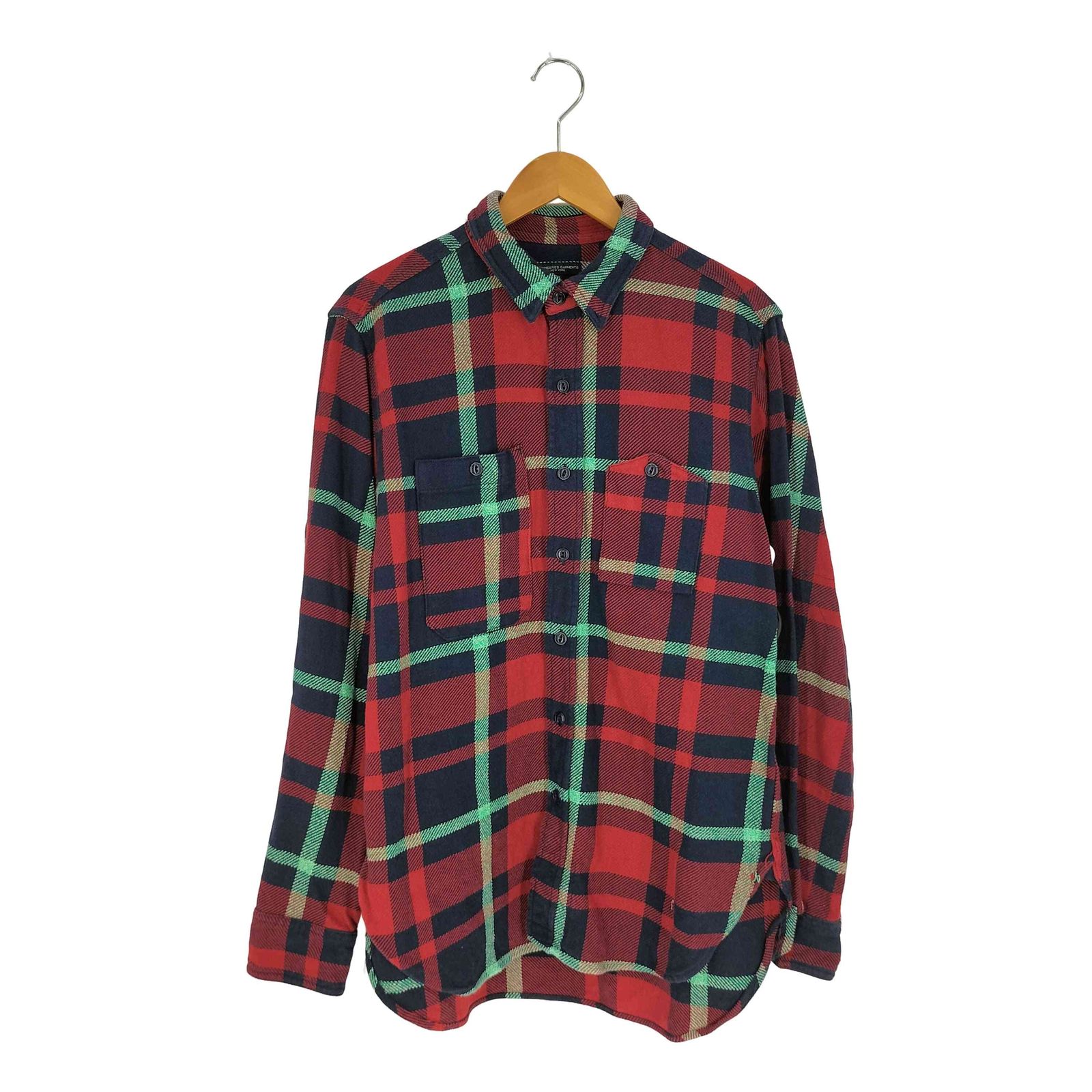 【超希少】エンジニアードガーメンツ ヘビーネルシャツ ガチャポケ USA製 マチ エンジニアードガーメンツ Engineered Garments USA製 山ポケ