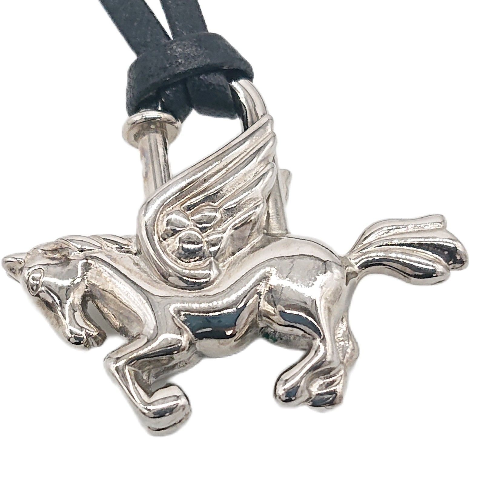 美品 HERMES ペガサス カデナ シルバー 馬 希少 1993年限定 極美品】HERMES エルメス カデナ ペガサス 1993年限定 バッグ