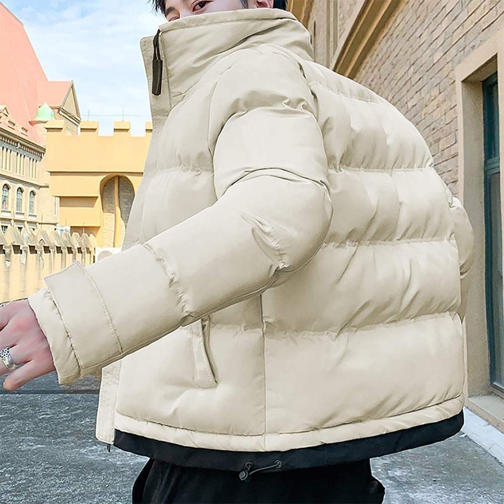 foveitaa] 冬服 メンズ 防寒 コート 中綿 ジャケット フード付き 厚手