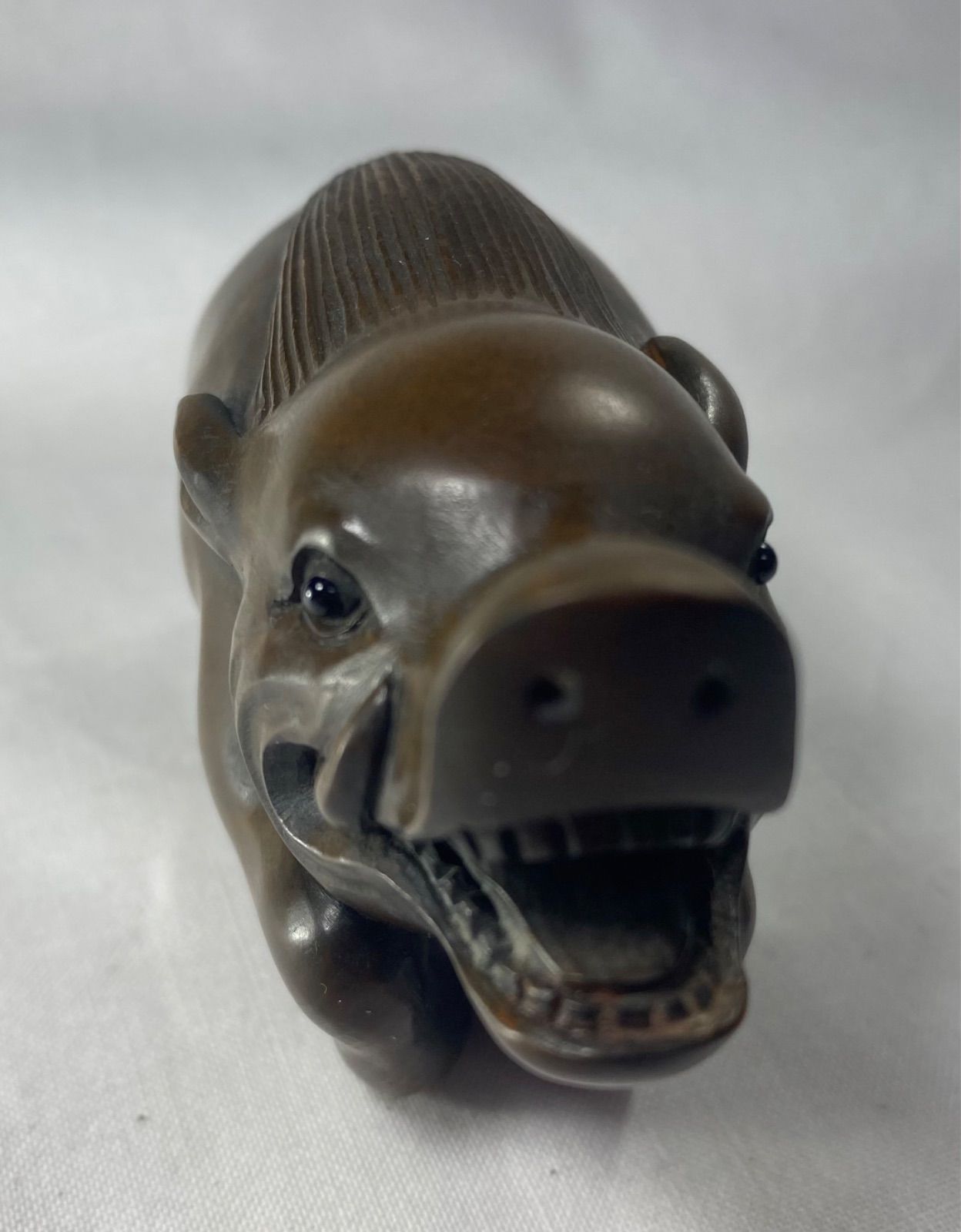 柘植　 置物　　イノシシ　黄楊繊細彫刻　木製 柘植 置物 イノシシ 黄楊繊細彫刻 木製 柘植 置物 イノシシ 黄楊繊細