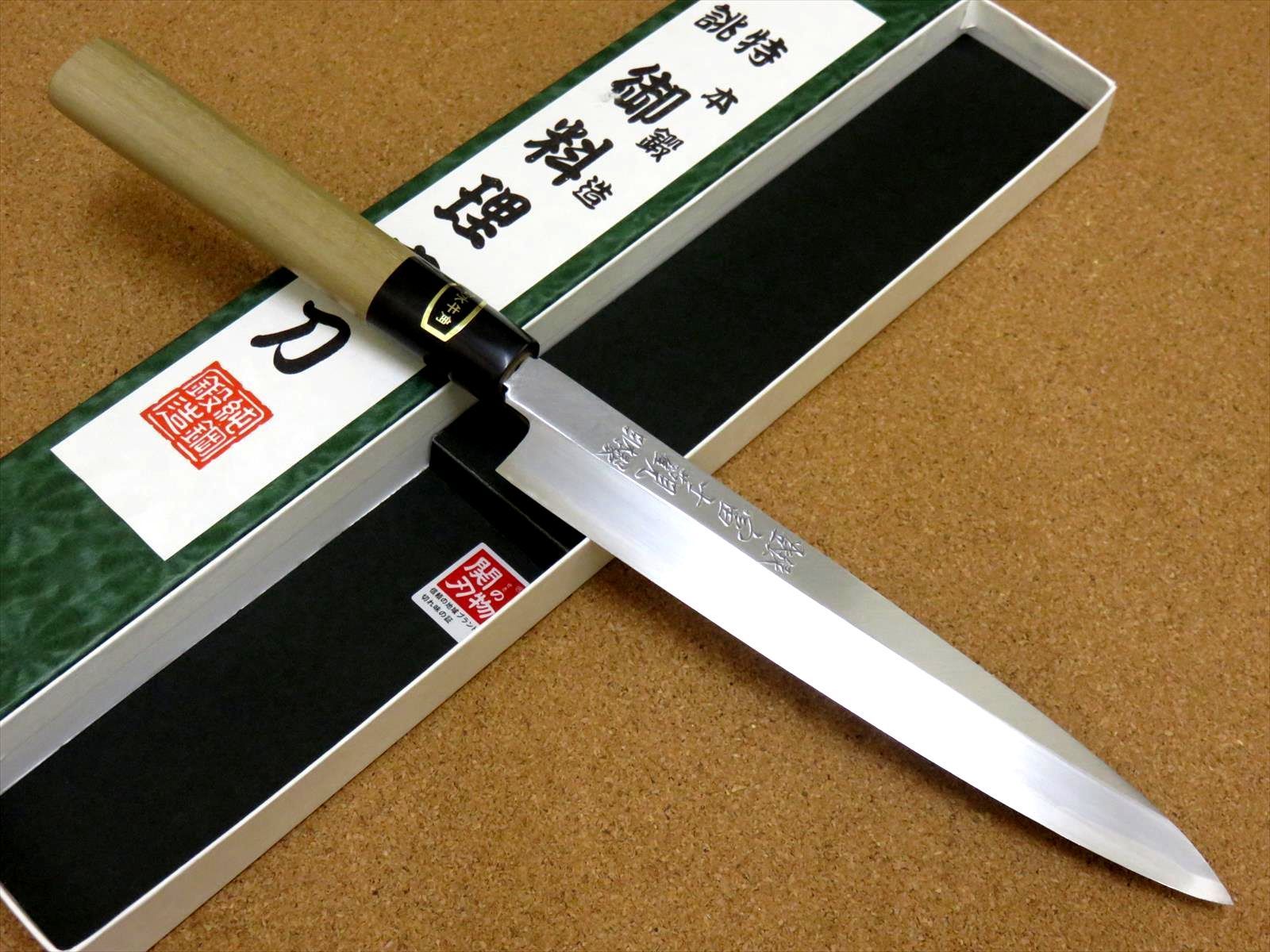 関の刃物 柳刃包丁 17cm (170mm) 富士觀 炭素鋼 白紙3号 右