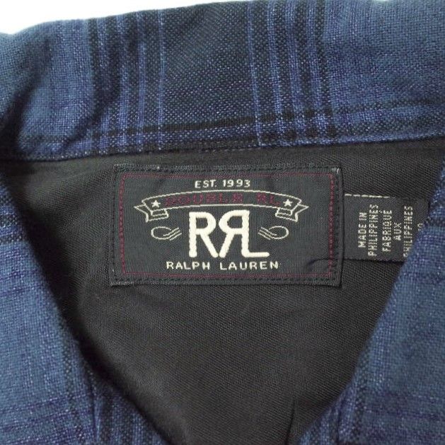 RRL ダブルアールエル WOOL BLEND CAMP SHIRTS - OMBRE PLAID オンブレ