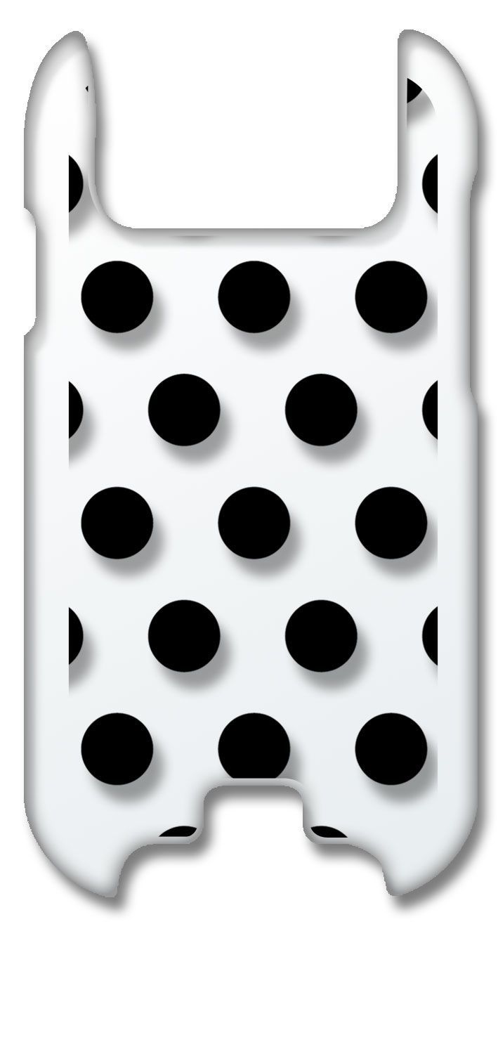 新品未使用】901SI キッズフォン2 クリア ハードケース ドット柄