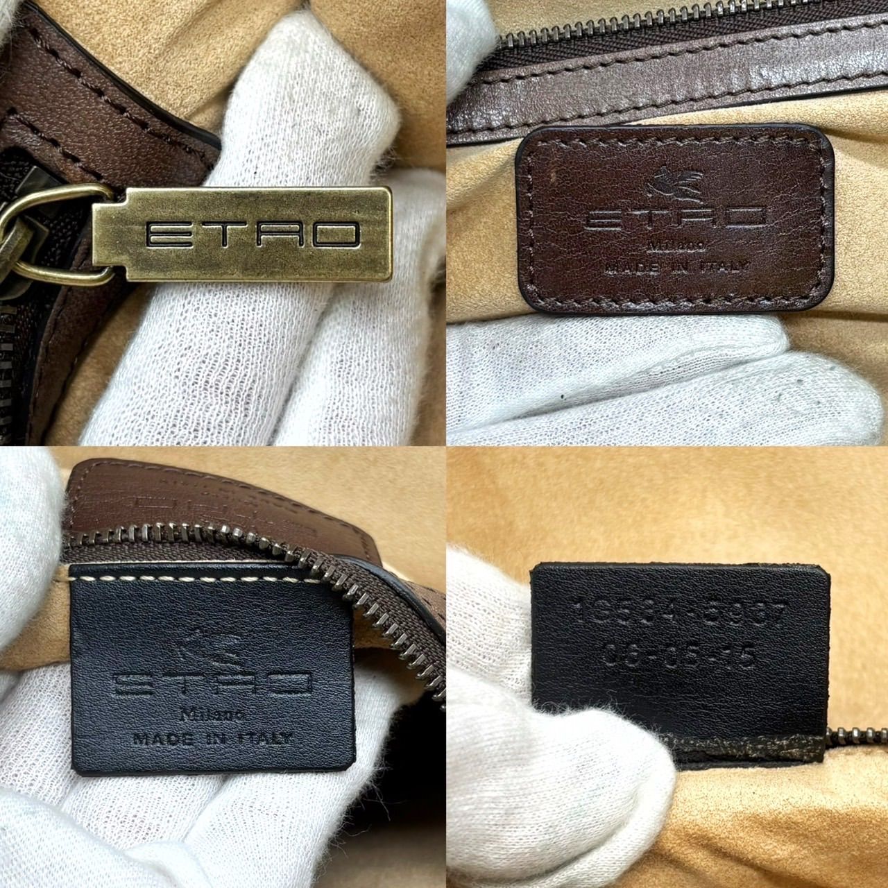 良品】 ETRO エトロ トートバッグ ハンドバッグ パッチワーク 