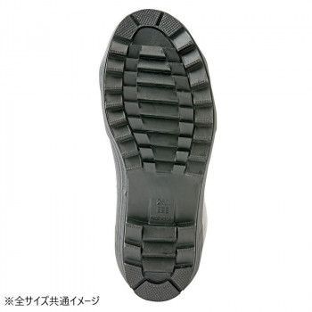 安全ゴム長靴 ブラック×レッド