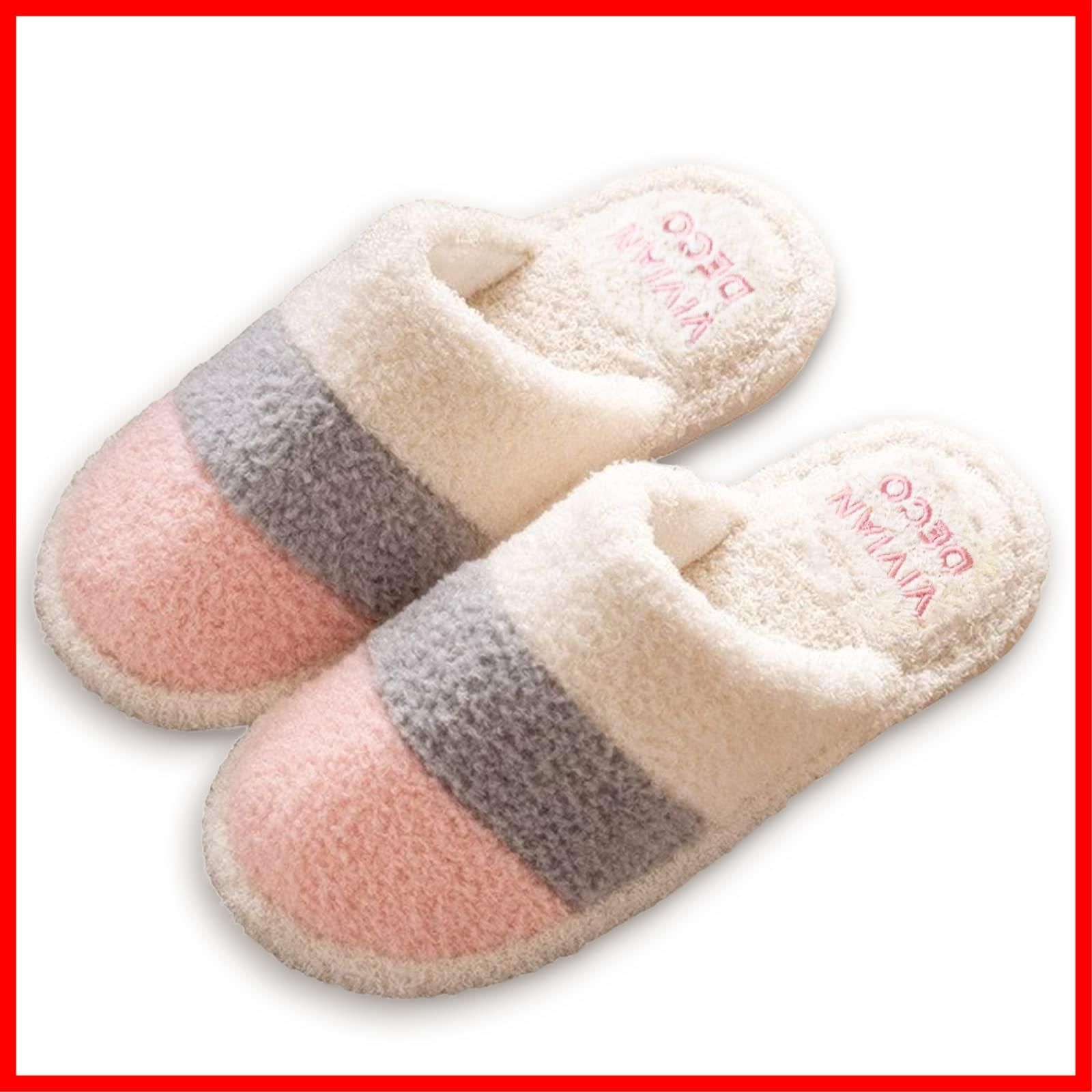 【在庫セール】夏用 レディース さらさら トイレ かわいい おしゃれ タオル 北欧 室内 パイル スリッパ 洗える （日本国内検品） DECO] [VIVIAN