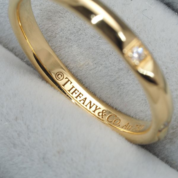 ティファニー リング ダイヤ ダイヤモンド トゥルーバンド 6P 14号  
