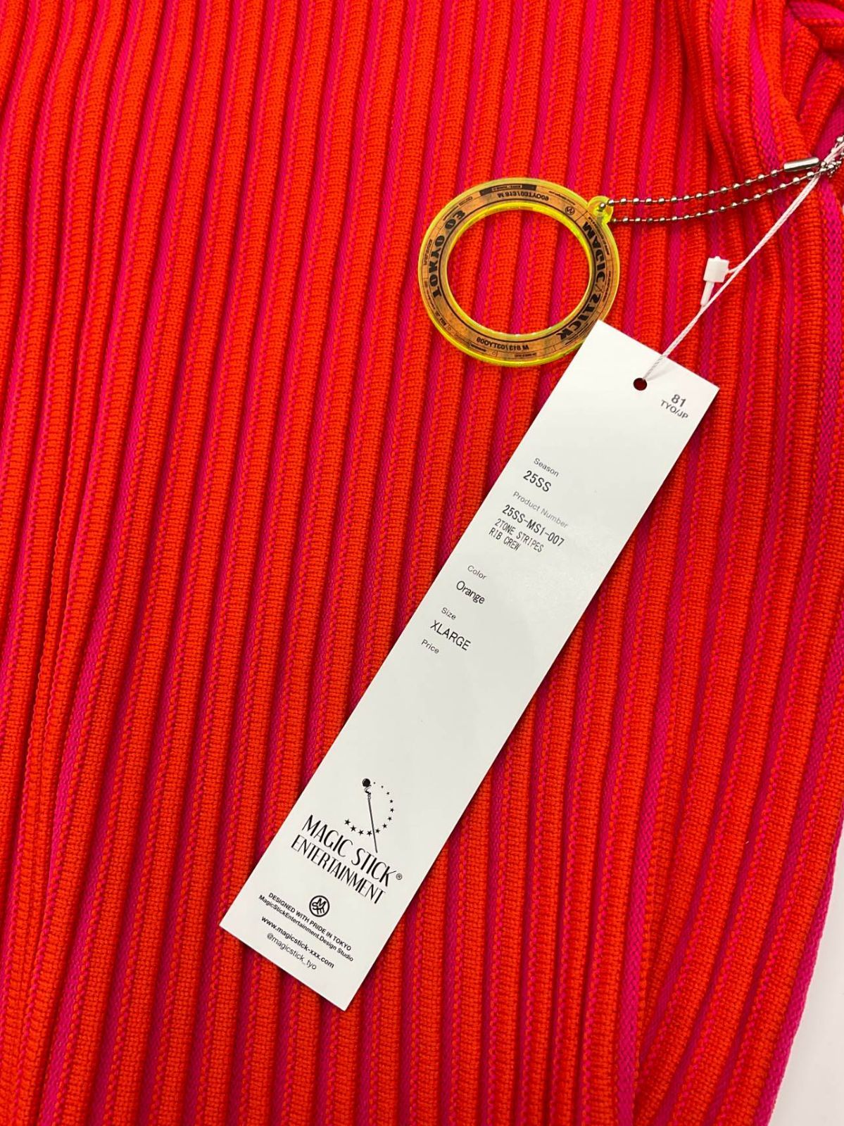 新品 MAGIC STICK マジックスティック XL オレンジ 2トーンリブ