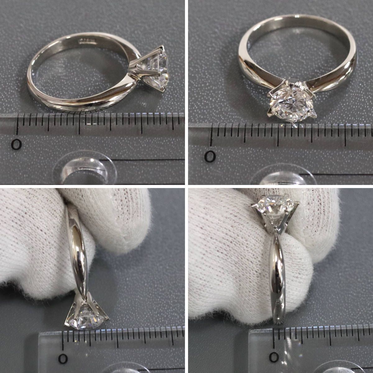 Pt900ダイヤモンドリング D1.104 4.2g #10 エンゲージリング - メルカリ 