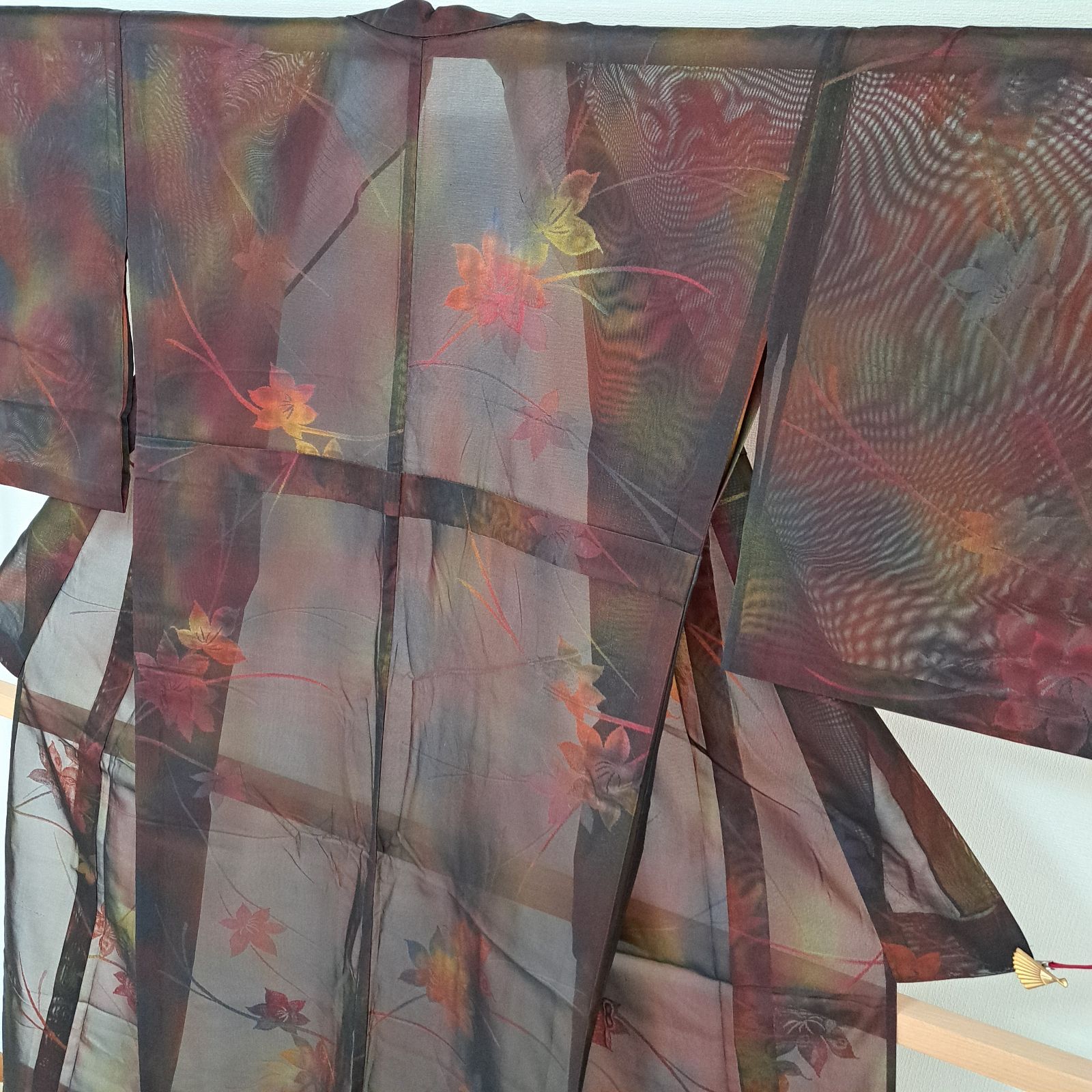 平和屋着物○本場琉球絣 紬 正絹 逸品 DAAU0835tw （平和屋着物＊夏物  