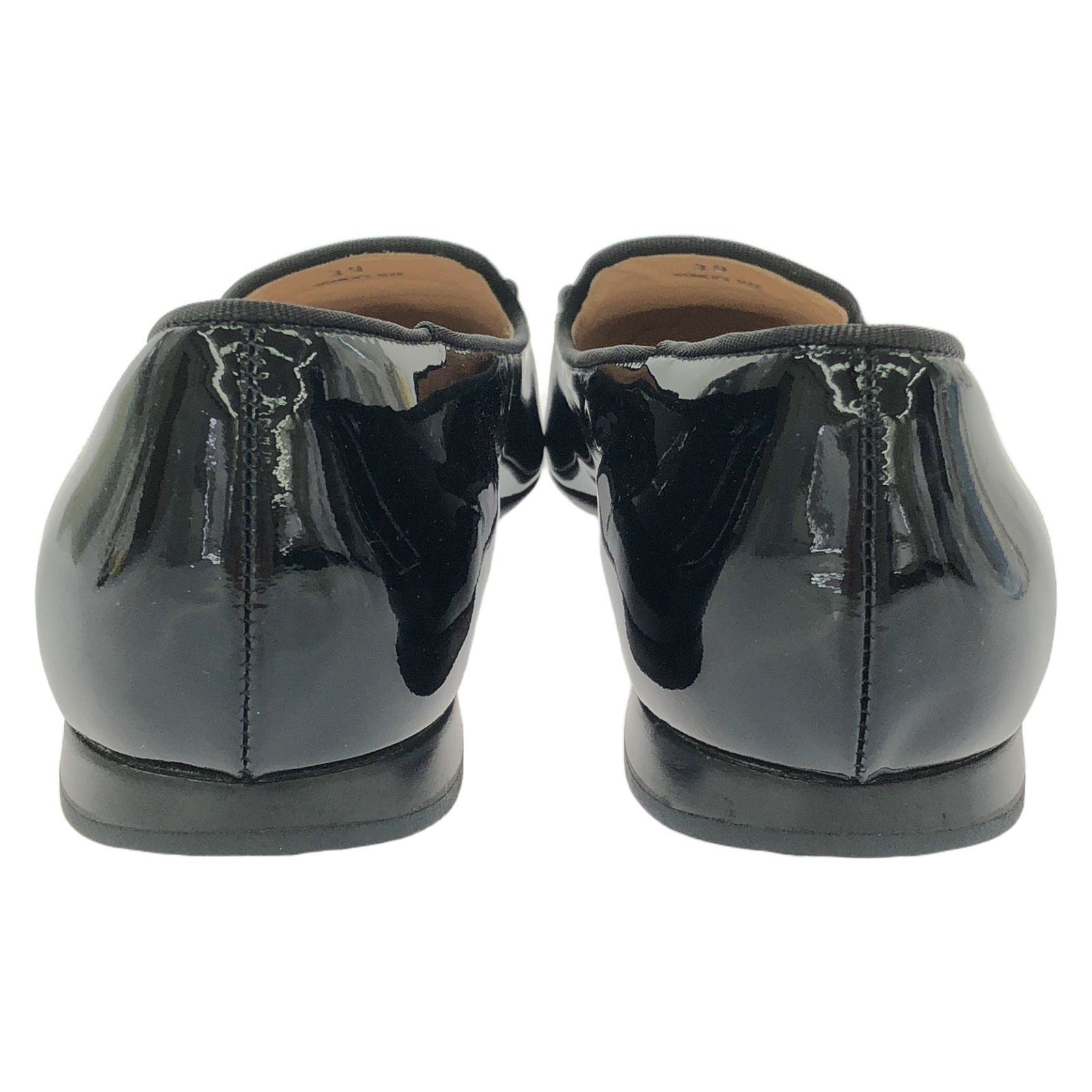 トッズ TOD'S ローファー フラットシューズ ブラック エナメルレザー