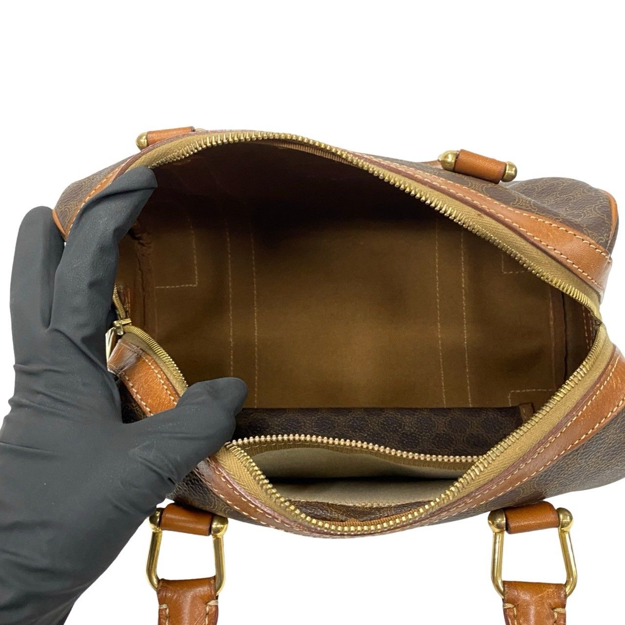 極 美品 CELINE セリーヌ ヴィンテージ マカダム ブラゾン トリオンフ