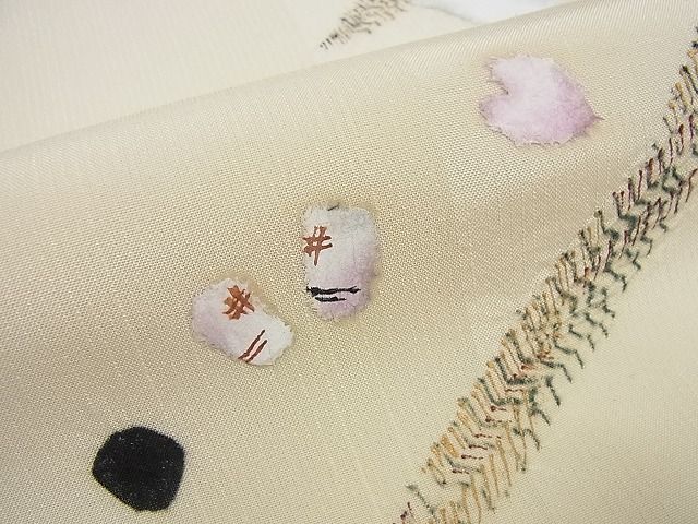 平和屋本店■極上　十日町　名門青柳謹製　赤城紬　太鼓柄袋帯　跳兎　舞葉桜　上代１０８万　証紙付き　逸品　未使用4s368 平和屋本店□極上 十日町 名門青柳謹製 赤城紬 太鼓柄袋帯 跳兎 舞葉桜