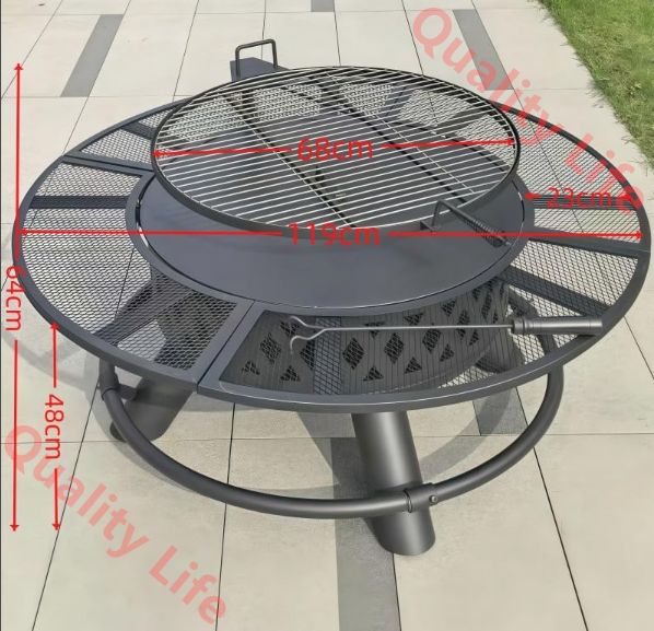 ファイヤーピット テーブル バーベキュー 大人数 耐熱性 自宅 庭 家庭用 囲炉裏 おしゃれ 焚き火台 BBQ家族5人~10人ぐらい最適 楽しい 小さい グリル 焚火台 キャンプ用 大型 ステンレスグリル コンロセットアウトドア キャンプ
