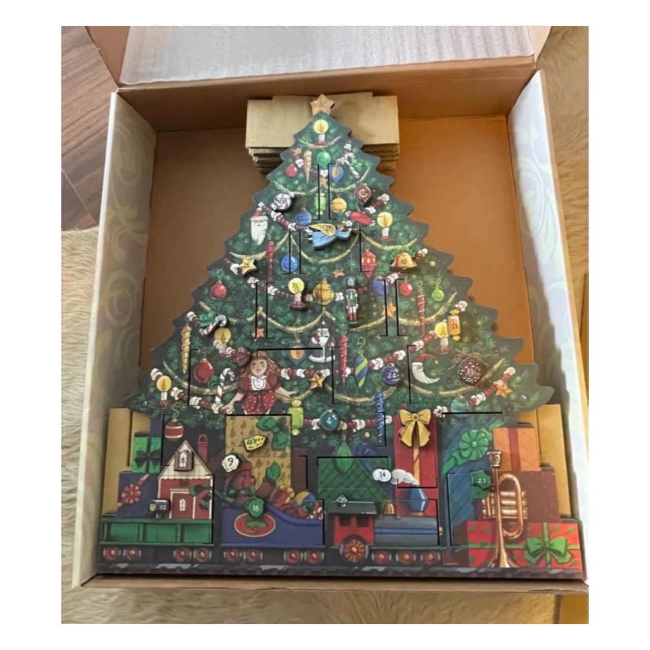 木製アドベントカレンダー クリスマスツリー 元祖オリジナル - メルカリ