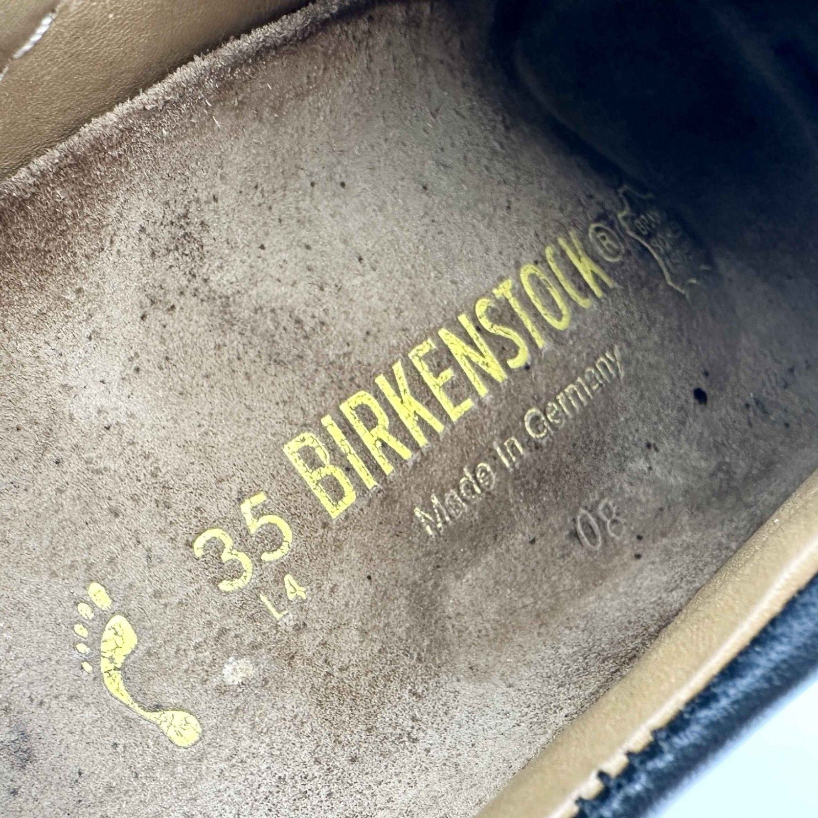  BIRKEN STOCK パサデナ 本革 白ソール ブラック 452 T モカシン 靴