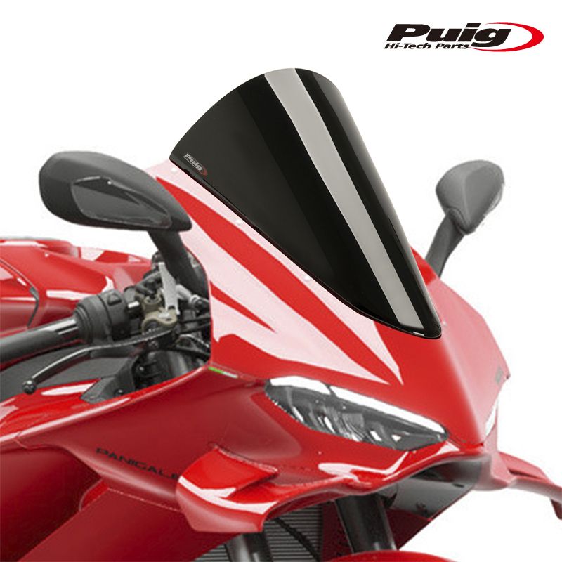 Puig 22333N R-RACER SCREEN BLACK DUCATI PANIGALE V4 25- PANIGALE V4S 25- プーチ スクリーン カウル