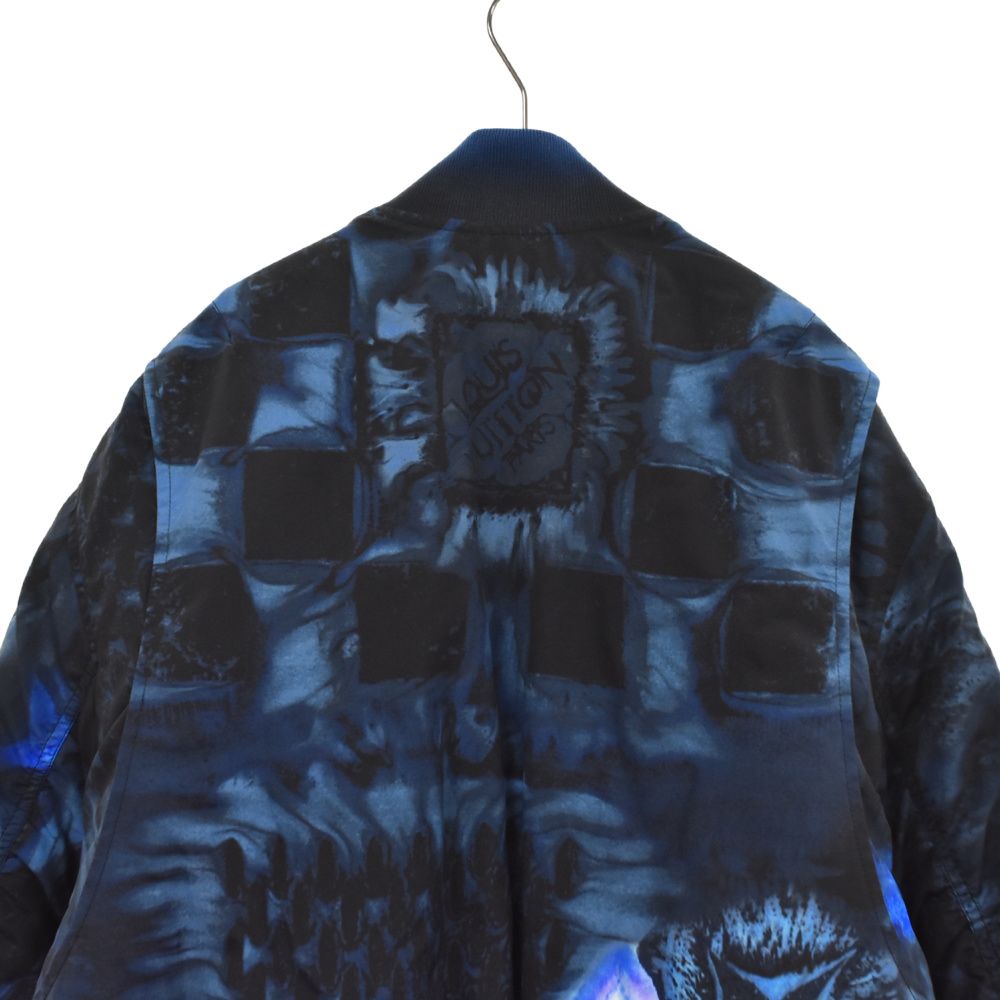 LOUIS VUITTON (ルイヴィトン) 21AW-Pre LOOK1 Solt Print Bomber 1A90JK/HLB05EDR2  A725 プレフォールルックモデル ソルトプリントナイロンボンバージャケット ソルトダミエ総柄中綿ブルゾン - メルカリ