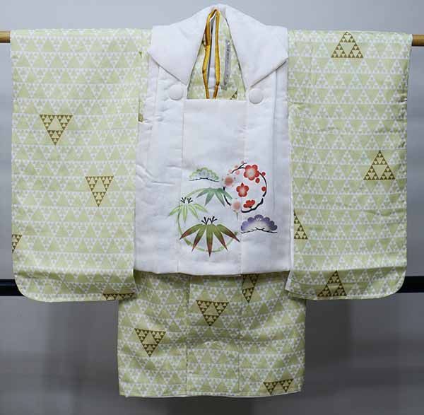 七五三 三歳 男児 被布着物セット 松竹梅 祝着 三才 3歳 3才 男の子 NO41040