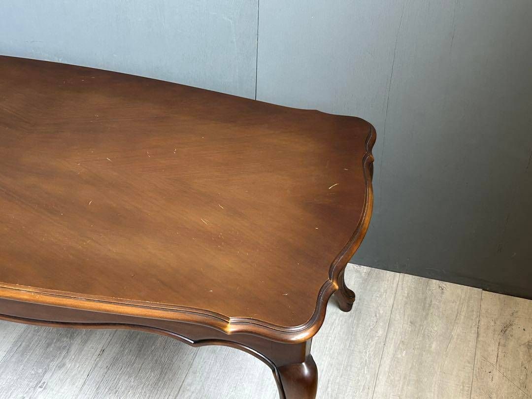 カリモク　コロニアル　猫脚　センターテーブル　ローテーブル　クラシック　IZ カリモクコロニアル猫脚センターテーブルローテーブルクラシックIZ