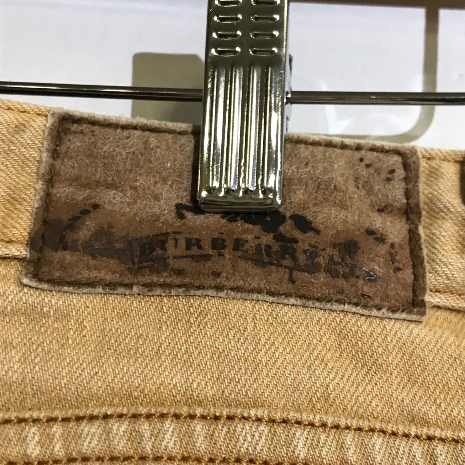 BURBERRY バーバリー パンツ ストレート カラーデニム ベージュ 