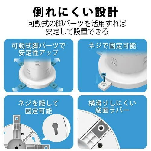 ８個口 ホワイトECT-2120WH