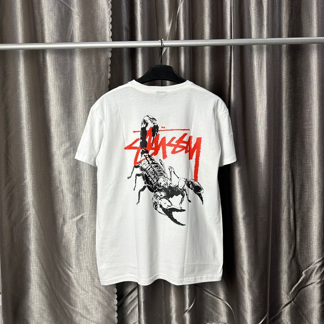 Stussy マリリン・モンローロゴプリントクルーネックTシャツ 男女兼用