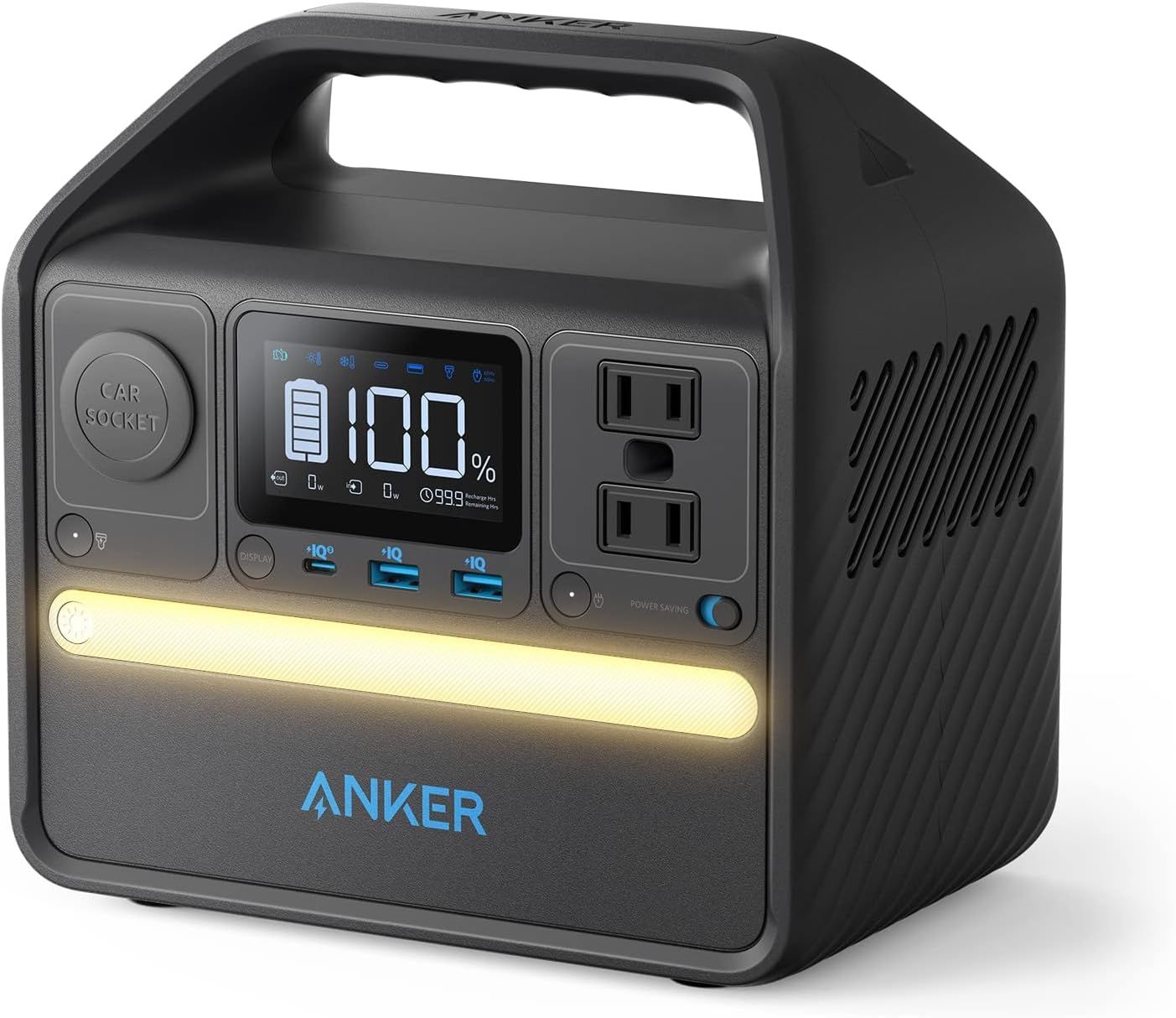 Anker 521 Portable Power Station (PowerHouse 256Wh) ポータブル電源 小型 軽量 定格300W AC2ポート 長寿命10年 リン酸鉄 防災安全協会推奨