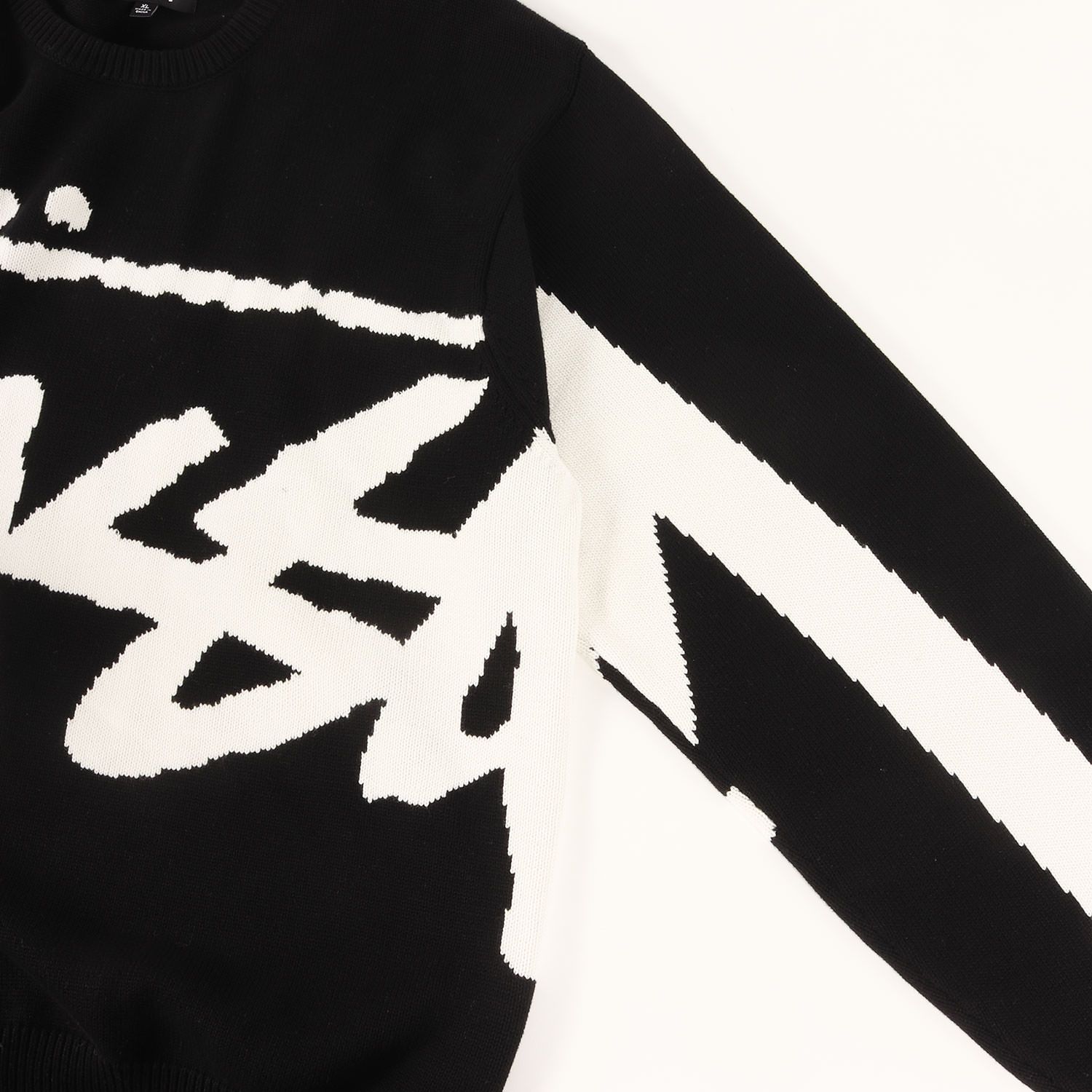 22AW Stussy Stock Sweater ニット XL ブラック Stussy STOCK SWEATER