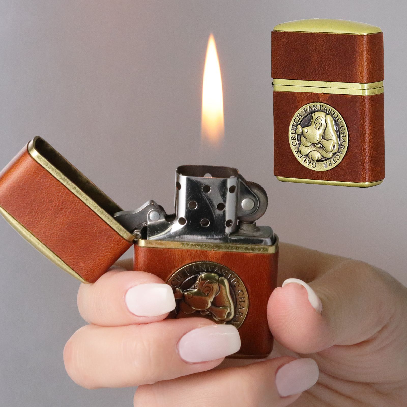 ☆【新品】GALFY×ZIPPO コラボジッポー GALFY 162-レザーメタル 