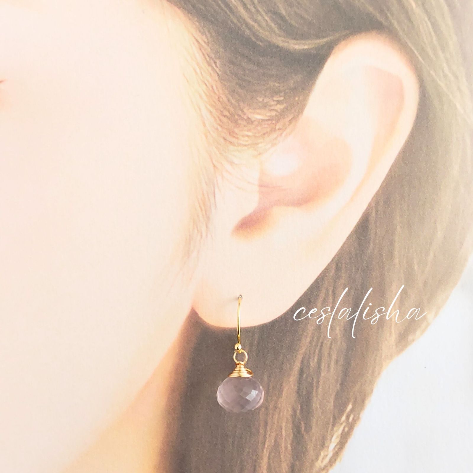 14kgf cherry blossomsピアス/イヤリング 14kgfチェリーブロッサム