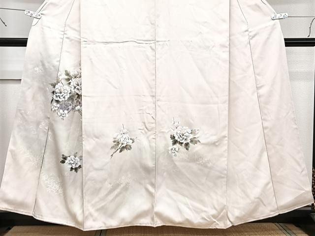 平和屋着物○訪問着 白鷺 たたき染め 金彩 正絹 逸品 CAAW3837vf