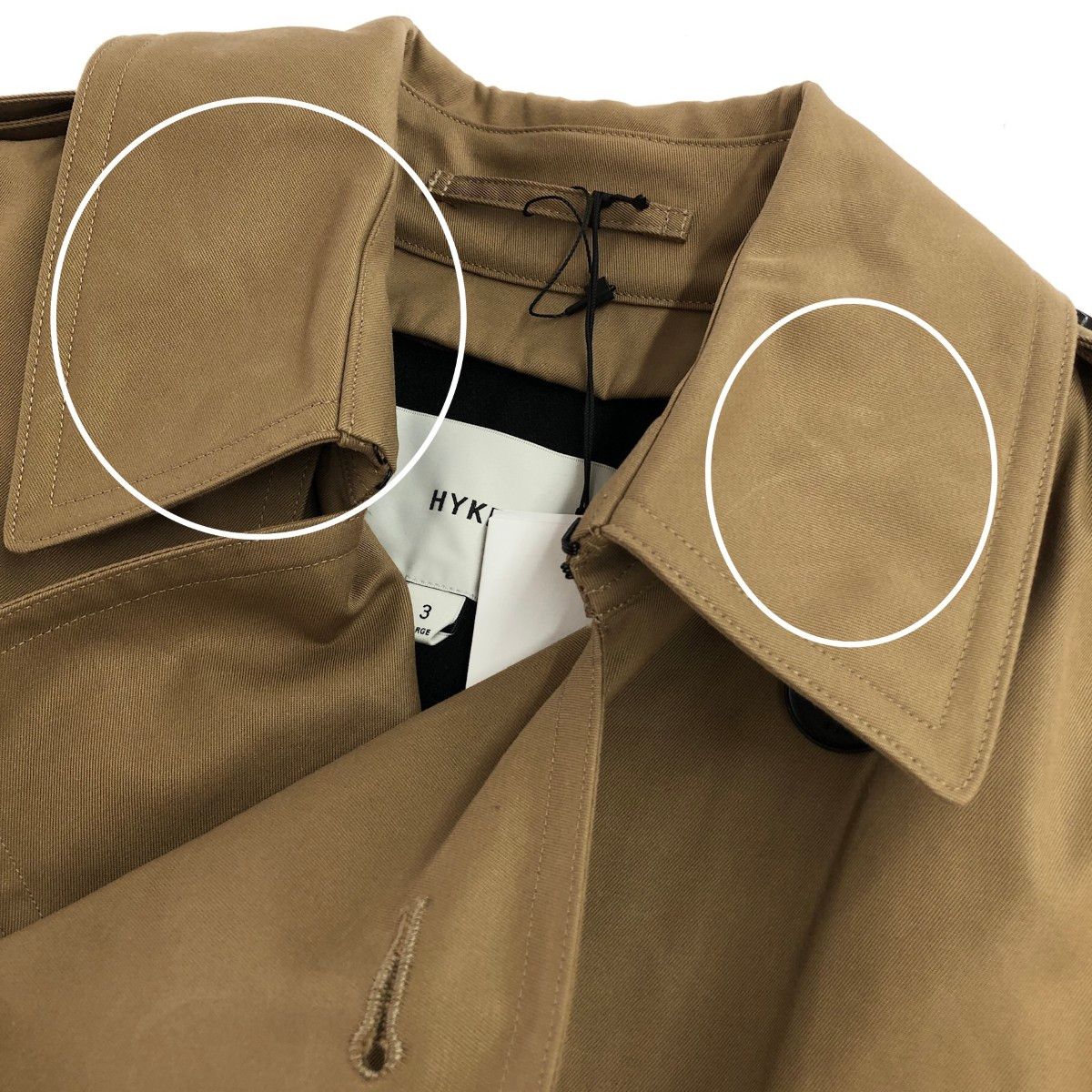 HYKE ハイク トレンチコート サイズ:3 REGULAR FIT/レギュラーフィット 