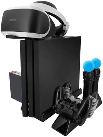 コントローラー充電器ステーション付き ヘッドセットゲームカートリッジホルダー