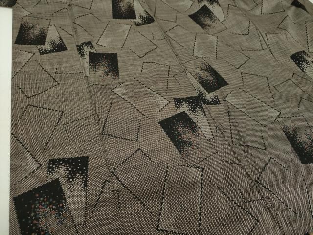 平和屋着物●本場大島紬　7マルキ　古代染色純泥染　色紙重ね　柳田剛作　証紙付き　正絹　逸品　DAAS3896ps 平和屋着物○本場大島紬 7マルキ 古代染色純泥染 色紙重ね 柳田剛作