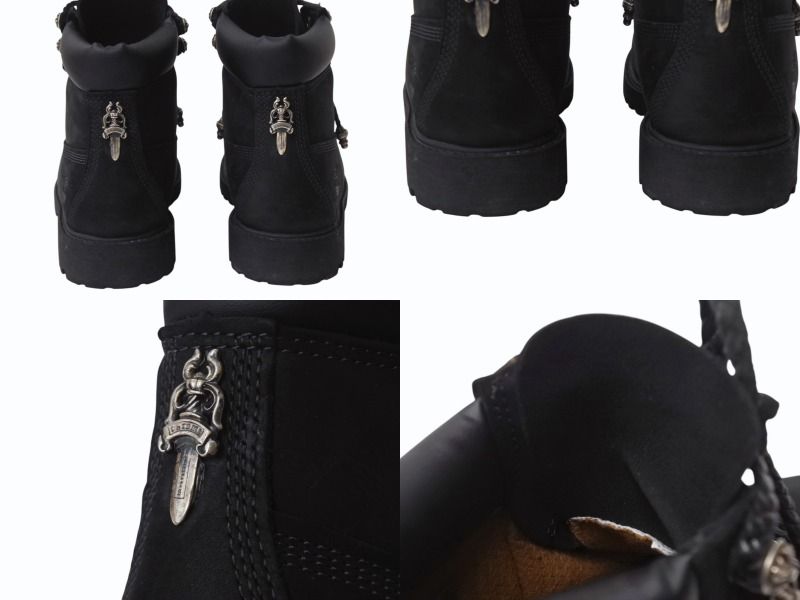 Timberland ブラック ワークブーツ　25.5 美品】ティンバーランド ブーツ ブラック 25.5cm - メルカリ