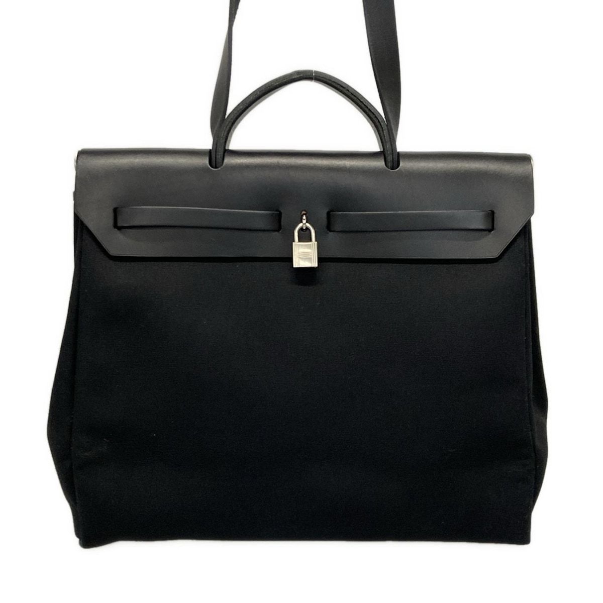 HERMES(エルメス) ショルダーバッグ エールバッグMM 黒 シルバー HERMES(エルメス) ショルダーバッグ エールバッグMM 黒 シルバー