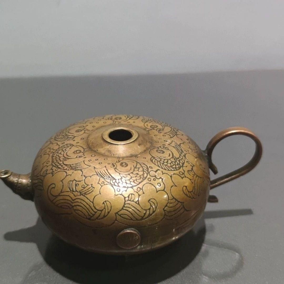 銅 細工 水滴壺 硯滴 文房用品 書道具 文房具 工芸品 置物 銅 細工 水滴壺 硯滴 文房用品 書道具 文房具 工芸品 置物 銅細工