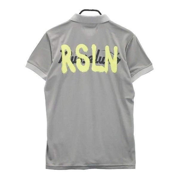 RUSSELUNO ラッセルノ　ポロシャツ　新品未使用 Russeluno（ラッセルノ） 半袖ポロシャツ グレー×黒 カモフラ 迷彩