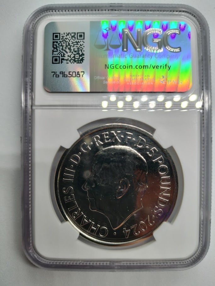 NGC MS69DPL 2024年 イギリス G.Britain £5 Tudor Beasts Seymour