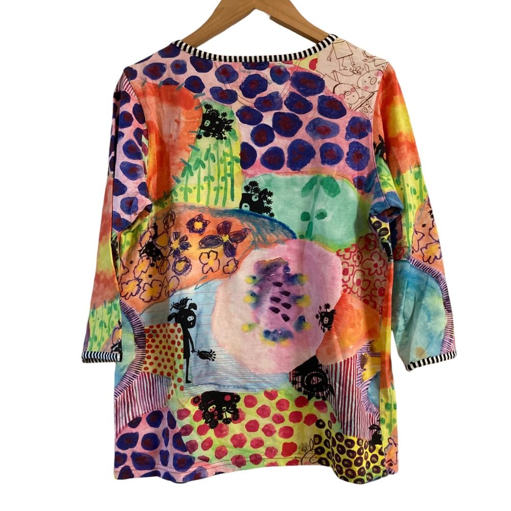 【美品】OLLEBOREBLアルベロベロ　カットソー　手芸するブタさん 美品】OLLEBOREBLアルベロベロ カットソー 手芸するブタさん